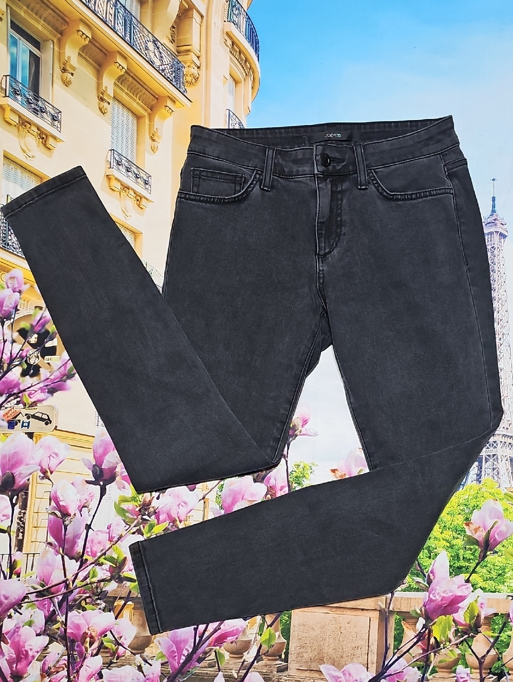 Joe's Jeans Faded Black Skinny Ankle Jeans Size 27